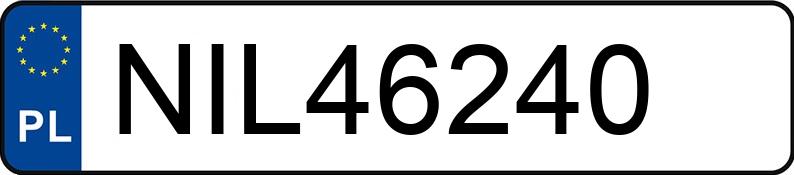 Numer rejestracyjny NIL 46240 posiada BMW 320 - NIL46240