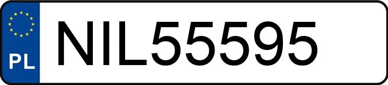 Numer rejestracyjny NIL 55595 posiada OPEL VECTRA - NIL55595 Numer rejestracyjny NIL 55595 posiada OPEL VECTRA - NIL55595