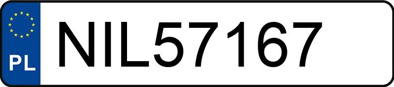 El número de registro NIL 57167 tiene AUDI A3 - NIL57167