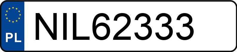 Numer rejestracyjny NIL 62333 posiada WZSR-PILAWA GÓRNA D50Z - NIL62333
