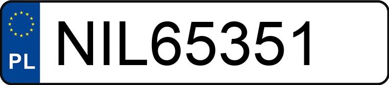 Numer rejestracyjny NIL 65351 posiada SUBARU IMPREZA - NIL65351