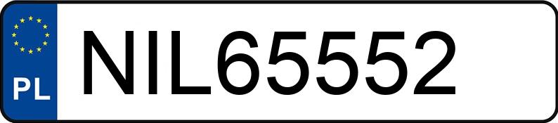 Numer rejestracyjny NIL 65552 posiada RENAULT MEGANE SCENIC - NIL65552