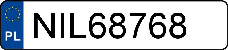 Numer rejestracyjny NIL 68768 posiada DACIA DUSTER - NIL68768