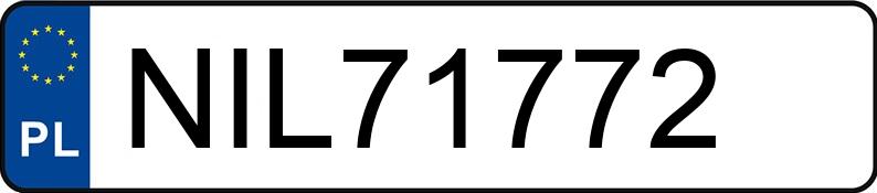 Numer rejestracyjny NIL 71772 posiada AUDI A5 SPORTBACK - NIL71772