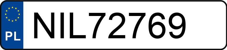 Numer rejestracyjny NIL 72769 posiada MERCEDES-BENZ CLS 350 CDI - NIL72769