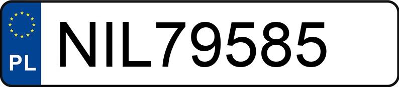 Numer rejestracyjny NIL 79585 posiada AUDI A3 - NIL79585 Numer rejestracyjny NIL 79585 posiada AUDI A3 - NIL79585