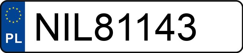 Numer rejestracyjny NIL 81143 posiada CITROEN BERLINGO - NIL81143 Numer rejestracyjny NIL 81143 posiada CITROEN BERLINGO - NIL81143