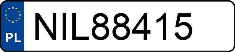 Numer rejestracyjny NIL 88415 posiada NISSAN JUKE - NIL88415 Numer rejestracyjny NIL 88415 posiada NISSAN JUKE - NIL88415