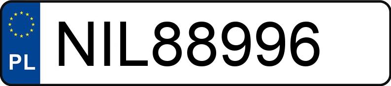 Numer rejestracyjny NIL 88996 posiada NISSAN X-TRAIL - NIL88996
