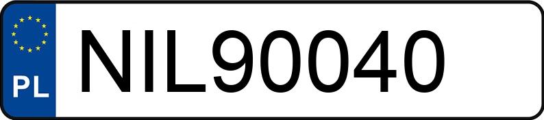 Numer rejestracyjny NIL 90040 posiada VOLKSWAGEN GOLF - NIL90040