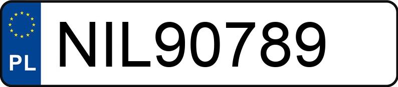 Numer rejestracyjny NIL 90789 posiada PEUGEOT 206 - NIL90789