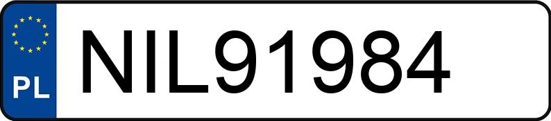 Numer rejestracyjny NIL 91984 posiada MAN TGX L.2007.46.001 - NIL91984