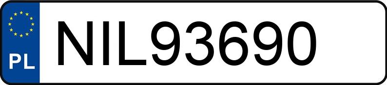Numer rejestracyjny NIL 93690 posiada BMW 323i Coupe Kat. E36 323i Coupe Kat. E36 - NIL93690