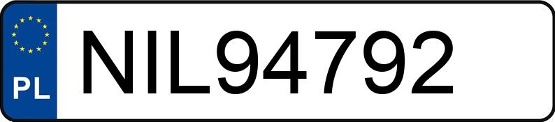 Numer rejestracyjny NIL 94792 posiada HYUNDAI TUCSON - NIL94792