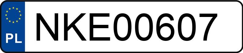 Numer rejestracyjny NKE 00607 posiada BMW 116i MR`11 E5 F20/F21 116i MR`11 E5 F20/F21 - NKE00607