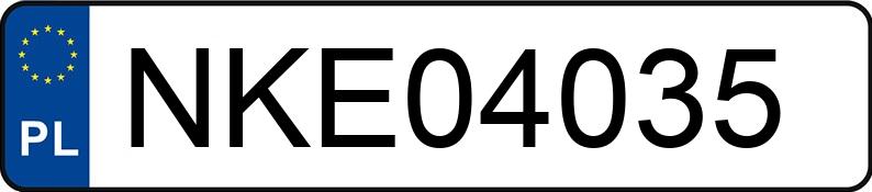 Numer rejestracyjny NKE 04035 posiada RENAULT CAPTUR - NKE04035