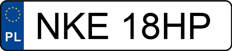 Numer rejestracyjny NKE 18HP posiada SKODA OCTAVIA - NKE18HP