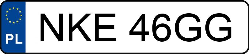Numer rejestracyjny NKE 46GG posiada AUDI 80 1.6 Diesel 89 80 1.6 Diesel 89 - NKE46GG