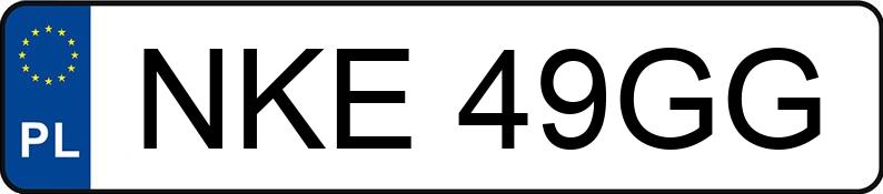 Numer rejestracyjny NKE 49GG posiada AUDI A4 1.8 Kat. B5 A4 1.8 Kat. B5 - NKE49GG