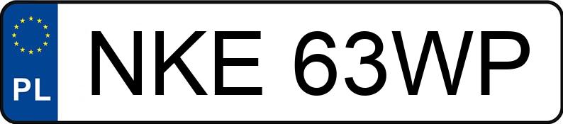 Numer rejestracyjny NKE 63WP posiada VOLKSWAGEN Passat 1.9 TDI MR`94 GL - NKE63WP