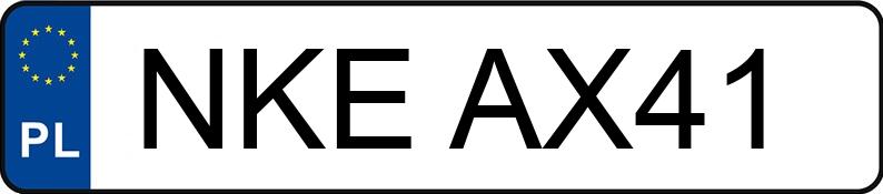Numer rejestracyjny NKE AX41 posiada VOLKSWAGEN PASSAT - NKEAX41 Numer rejestracyjny NKE AX41 posiada VOLKSWAGEN PASSAT - NKEAX41