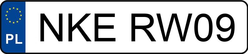 Numer rejestracyjny NKE RW09 posiada OPEL VECTRA - NKERW09 Numer rejestracyjny NKE RW09 posiada OPEL VECTRA - NKERW09