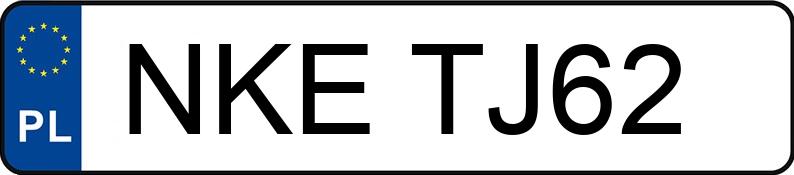Numer rejestracyjny NKE TJ62 posiada VOLKSWAGEN GOLF - NKETJ62