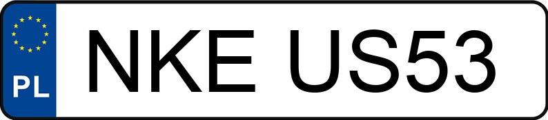Numer rejestracyjny NKE US53 posiada OPEL ZAFIRA - NKEUS53