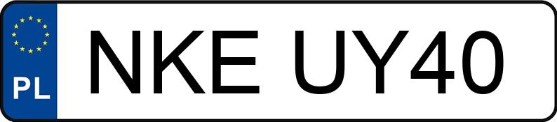 Numer rejestracyjny NKE UY40 posiada AUDI A4 - NKEUY40