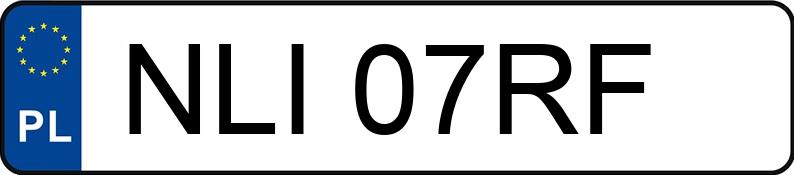 Numer rejestracyjny NLI 07RF posiada VOLKSWAGEN PASSAT - NLI07RF