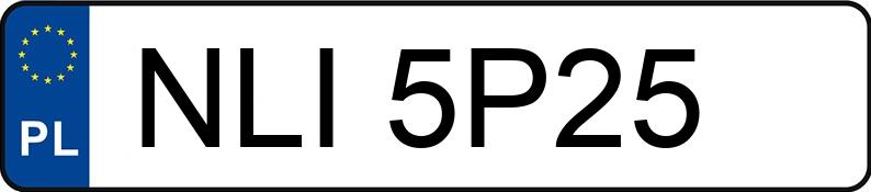 Numer rejestracyjny NLI 5P25 posiada SUZUKI VITARA - NLI5P25 Numer rejestracyjny NLI 5P25 posiada SUZUKI VITARA - NLI5P25