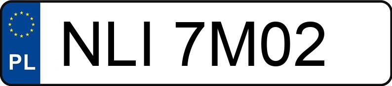 Numer rejestracyjny NLI 7M02 posiada MAZDA 323 1.3 KAT - NLI7M02 Numer rejestracyjny NLI 7M02 posiada MAZDA 323 1.3 KAT - NLI7M02