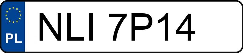 Numer rejestracyjny NLI 7P14 posiada MITSUBISHI Galant 2.0i Kat. MR`97 Elegance - NLI7P14 Numer rejestracyjny NLI 7P14 posiada MITSUBISHI Galant 2.0i Kat. MR`97 Elegance - NLI7P14
