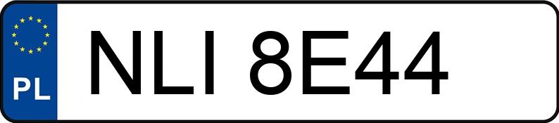 Numer rejestracyjny NLI 8E44 posiada SKODA OCTAVIA - NLI8E44 Numer rejestracyjny NLI 8E44 posiada SKODA OCTAVIA - NLI8E44