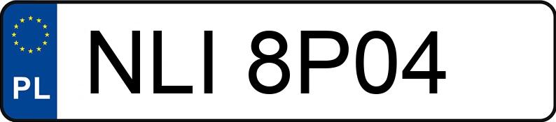 Numer rejestracyjny NLI 8P04 posiada CITROEN JUMPY - NLI8P04