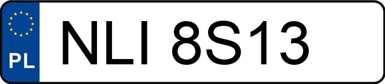 Numer rejestracyjny NLI 8S13 posiada SEAT Leon 1.6 MR`05 E4 1P Audience - NLI8S13 Numer rejestracyjny NLI 8S13 posiada SEAT Leon 1.6 MR`05 E4 1P Audience - NLI8S13