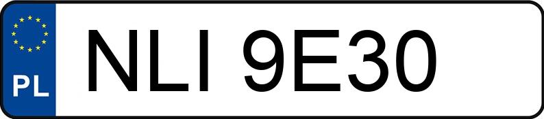 Numer rejestracyjny NLI 9E30 posiada BMW 320 D - NLI9E30