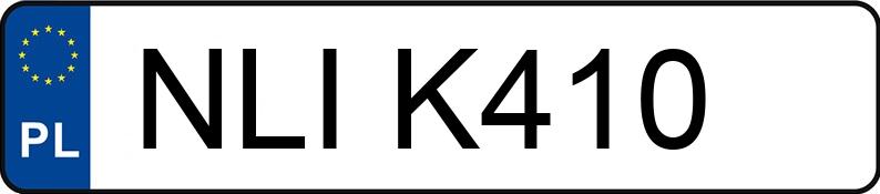 Numer rejestracyjny NLI K410 posiada FORD MONDEO - NLIK410 Numer rejestracyjny NLI K410 posiada FORD MONDEO - NLIK410