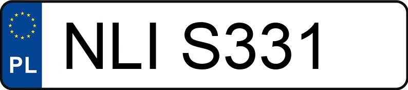Numer rejestracyjny NLI S331 posiada VOLKSWAGEN GOLF 1.3 - NLIS331 Numer rejestracyjny NLI S331 posiada VOLKSWAGEN GOLF 1.3 - NLIS331