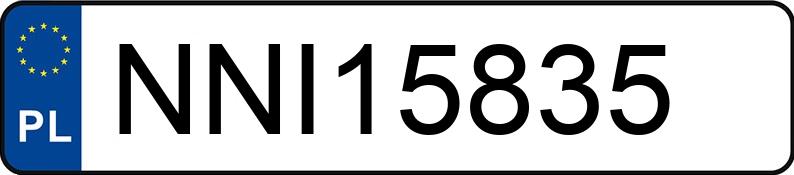 Numer rejestracyjny NNI 15835 posiada BMW 320D - NNI15835