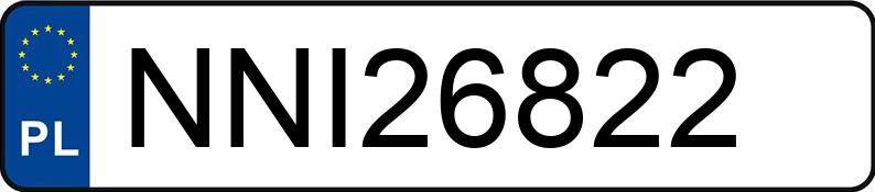 Numer rejestracyjny NNI 26822 posiada BMW 530 Diesel Kat. MR`01 E39 530 Diesel Kat. MR`01 E39 - NNI26822