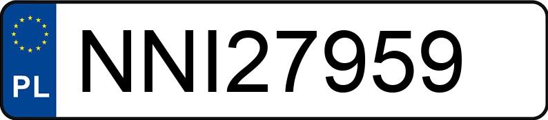 Numer rejestracyjny NNI 27959 posiada BMW 523i Kat. MR`95 E39 523i Kat. MR`95 E39 - NNI27959