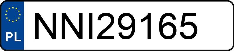 Numer rejestracyjny NNI 29165 posiada AUDI A6 - NNI29165