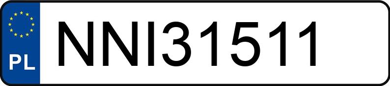 Numer rejestracyjny NNI 31511 posiada VOLKSWAGEN GOLF - NNI31511 Numer rejestracyjny NNI 31511 posiada VOLKSWAGEN GOLF - NNI31511