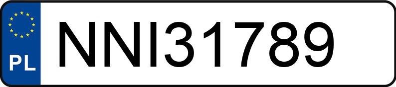 Numer rejestracyjny NNI 31789 posiada AUDI A4 Avant 1.9 TDi Kat. MR`00 E3 8E A4 Avant 1.9 TDi Kat. MR`00 E3 8E - NNI31789