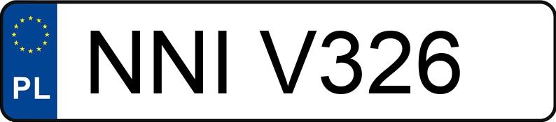 Numer rejestracyjny NNI V326 posiada VOLKSWAGEN GOLF - NNIV326
