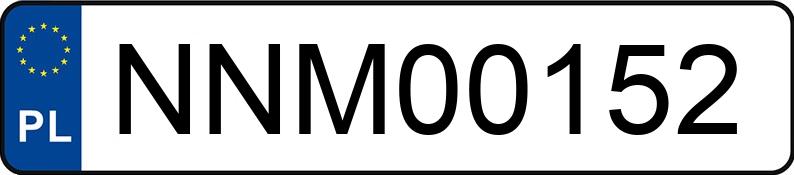 Numer rejestracyjny NNM 00152 posiada TOYOTA AVENSIS - NNM00152 Numer rejestracyjny NNM 00152 posiada TOYOTA AVENSIS - NNM00152