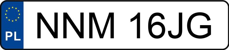 Numer rejestracyjny NNM 16JG posiada MAZDA 626 1.8i Kat. MR`92 GLX - NNM16JG