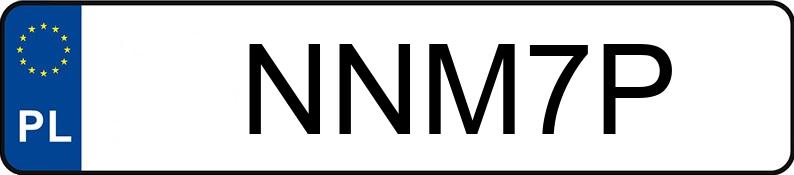 Die Registrierungsnummer NNM 7P hat WSK M06 B1 - NNM7P