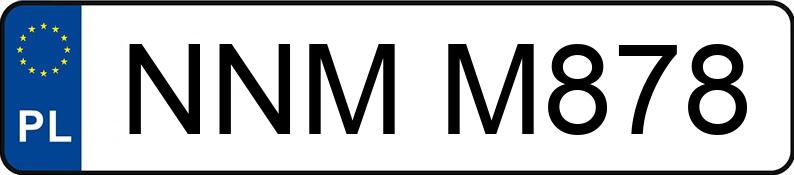 Numer rejestracyjny NNM M878 posiada MERCEDES-BENZ E 200 Kompressor Kat. MR`02 E3 211 Elegance - NNMM878